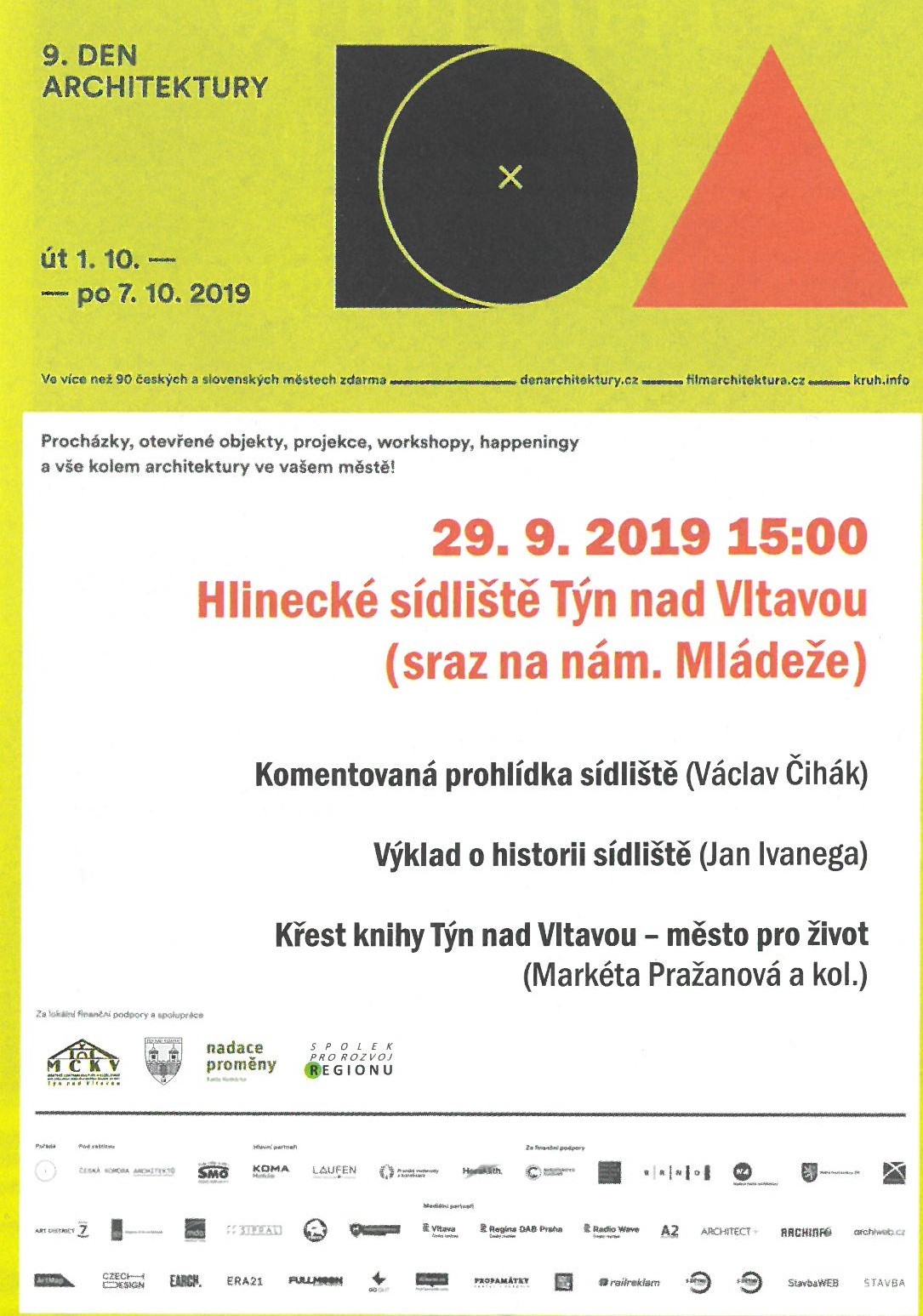 Pozvánka 29.9.2019 od 15:00 hodin Sídliště Hlinky (sraz na nám. Mládeže)